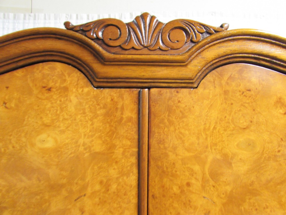 Burr Walnut Wardrobe 'Maple & Co' View III