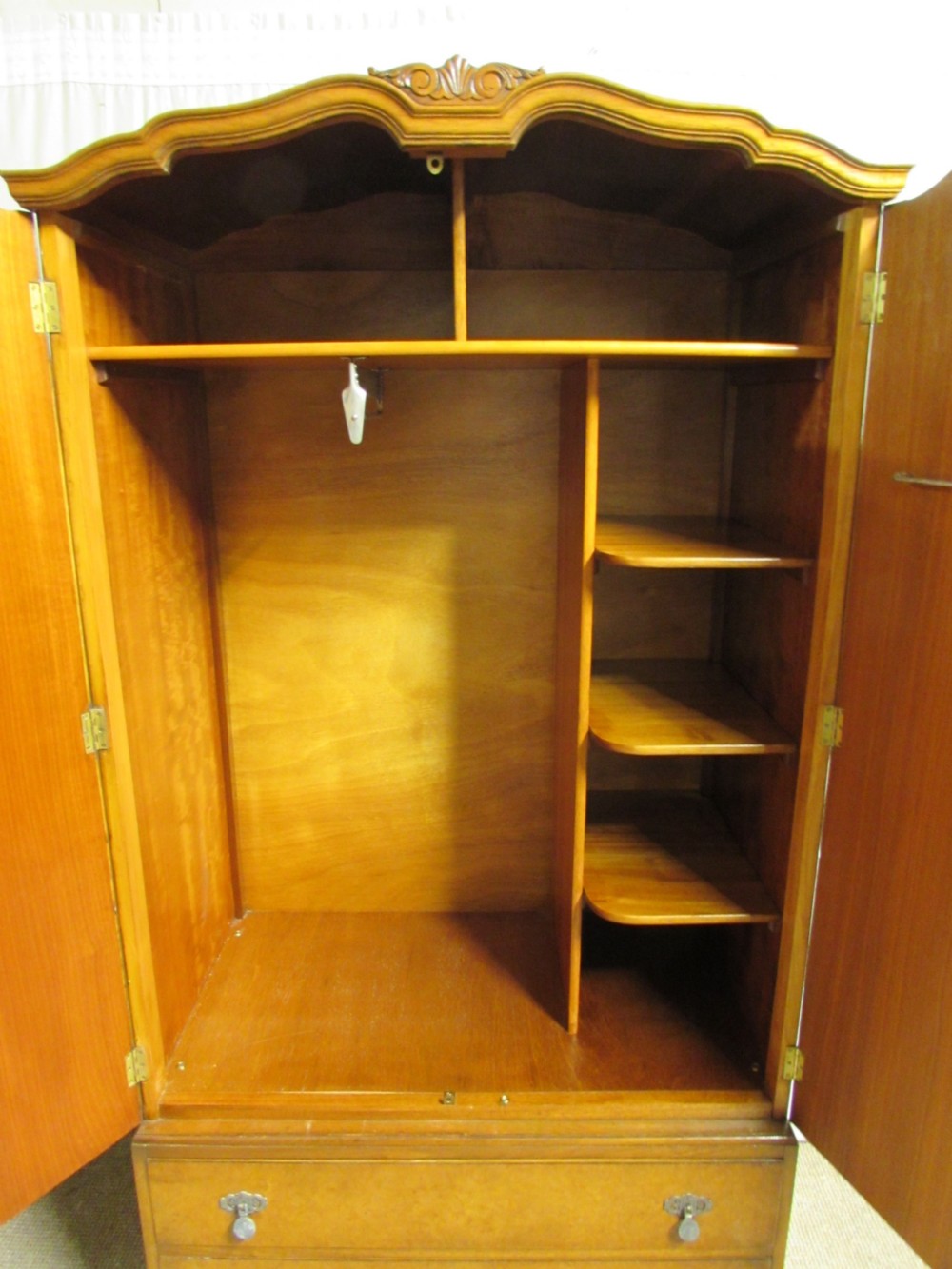 Burr Walnut Wardrobe 'Maple & Co' View VI