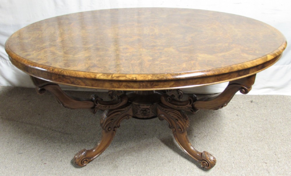 Wonderful Burr Walnut Dining Table