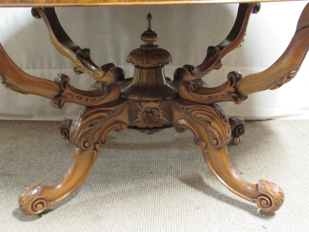 Wonderful Burr Walnut Dining Table View III