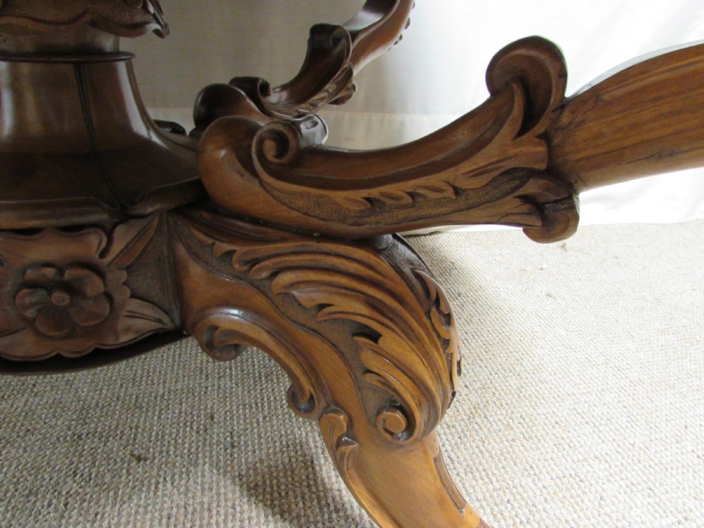 Wonderful Burr Walnut Dining Table View VII