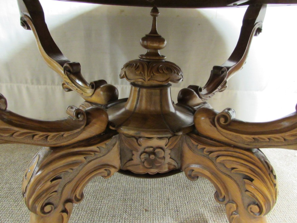 Wonderful Burr Walnut Dining Table View X