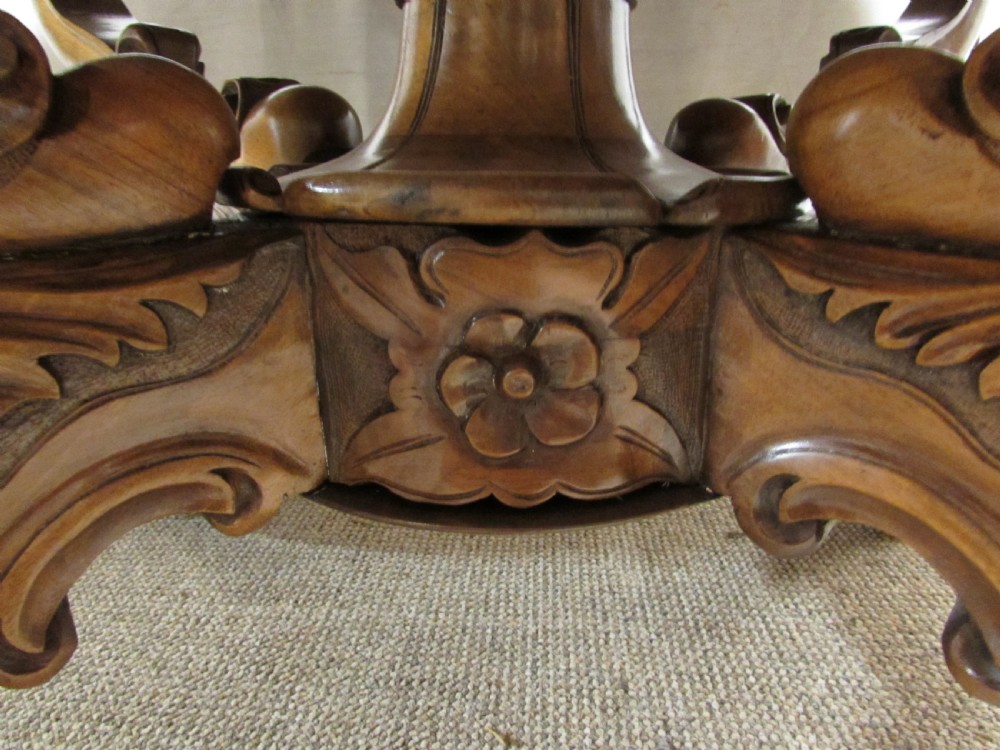 Wonderful Burr Walnut Dining Table View XII