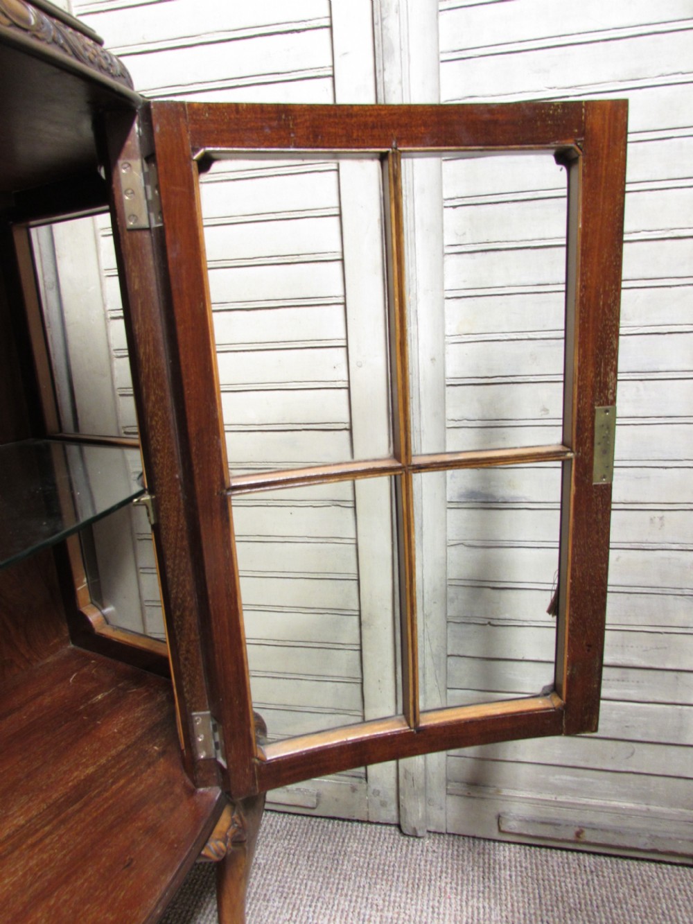 Finest Quality Burr Walnut Display Cabinet View XVII