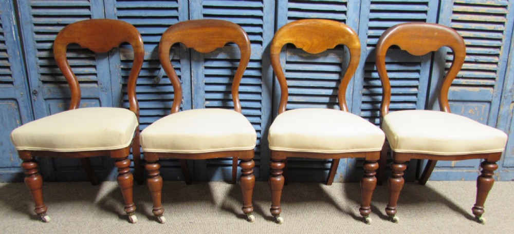 Set 4 Victorian Dining Chairs