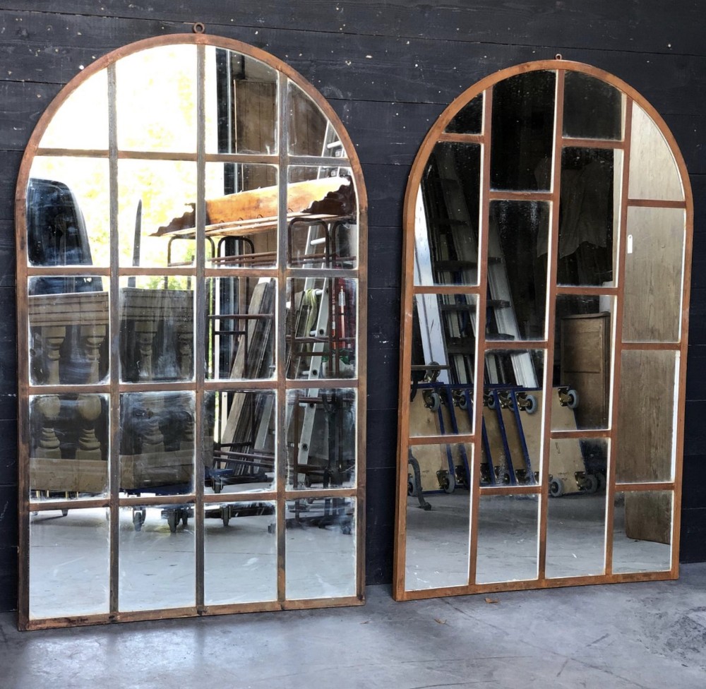 Pair Victorian Window Mirrors