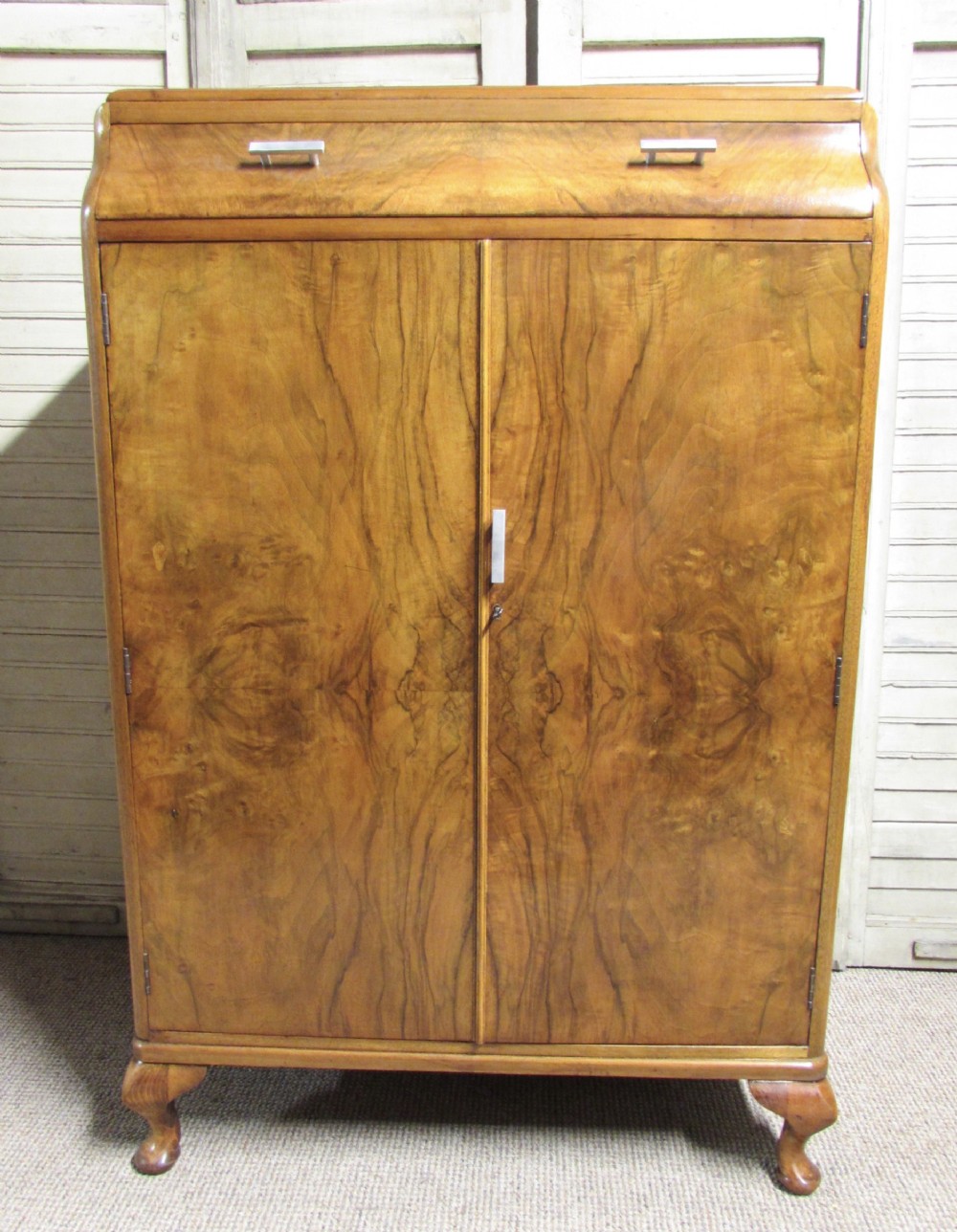 Burr Walnut Art Deco Cabinet