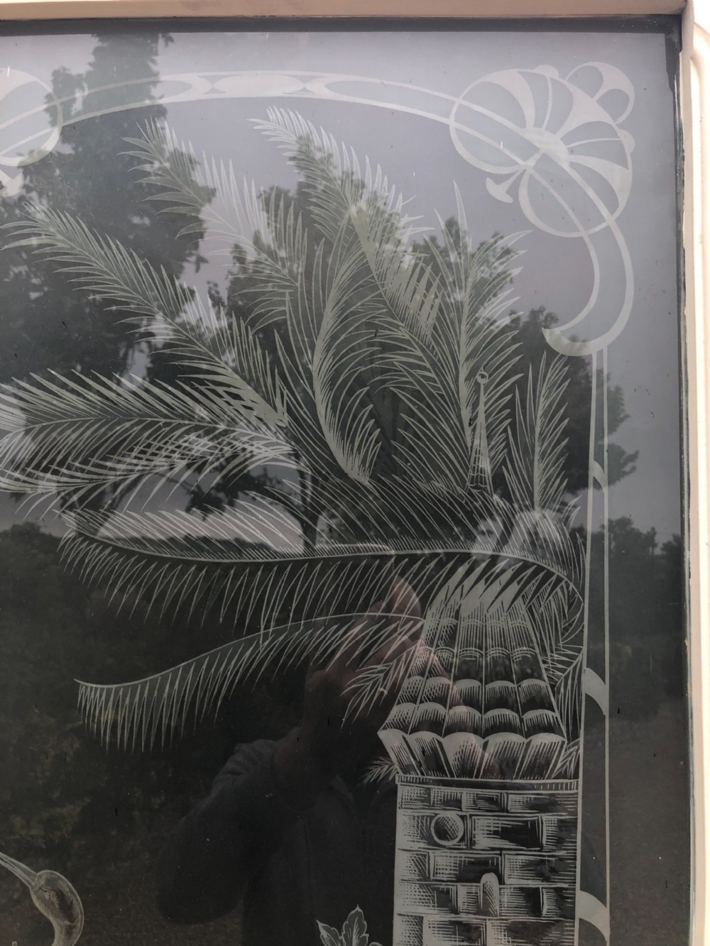 Set 4 French Etched Glass Chateau Doors View VI
