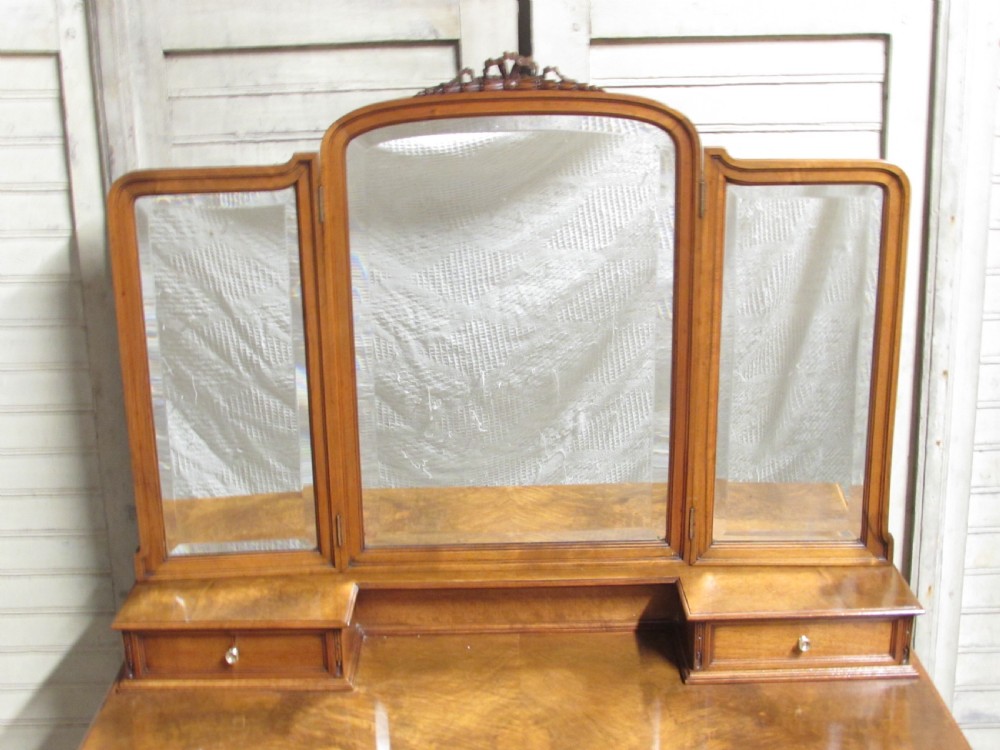 Fine Burr Walnut Dressing Table View III