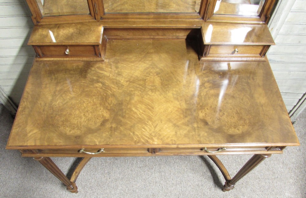 Fine Burr Walnut Dressing Table View VI