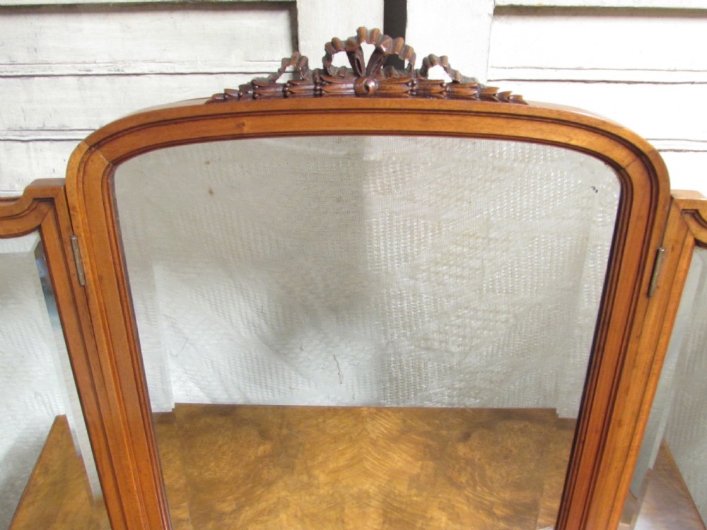 Fine Burr Walnut Dressing Table View VII