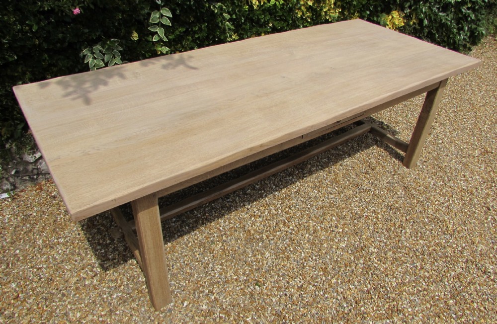 French Bleached Farmhouse Dining Table  View IV