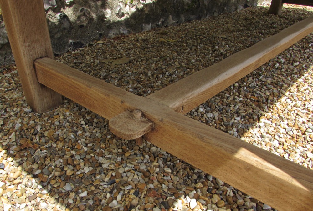 French Bleached Farmhouse Dining Table  View IX