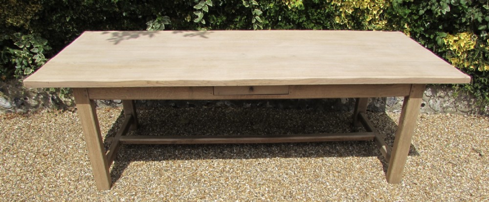 French Bleached Farmhouse Dining Table  View XIII