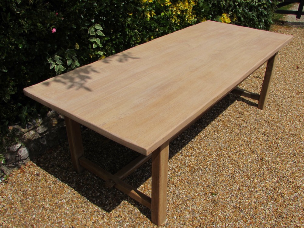 French Bleached Farmhouse Dining Table  View XIV