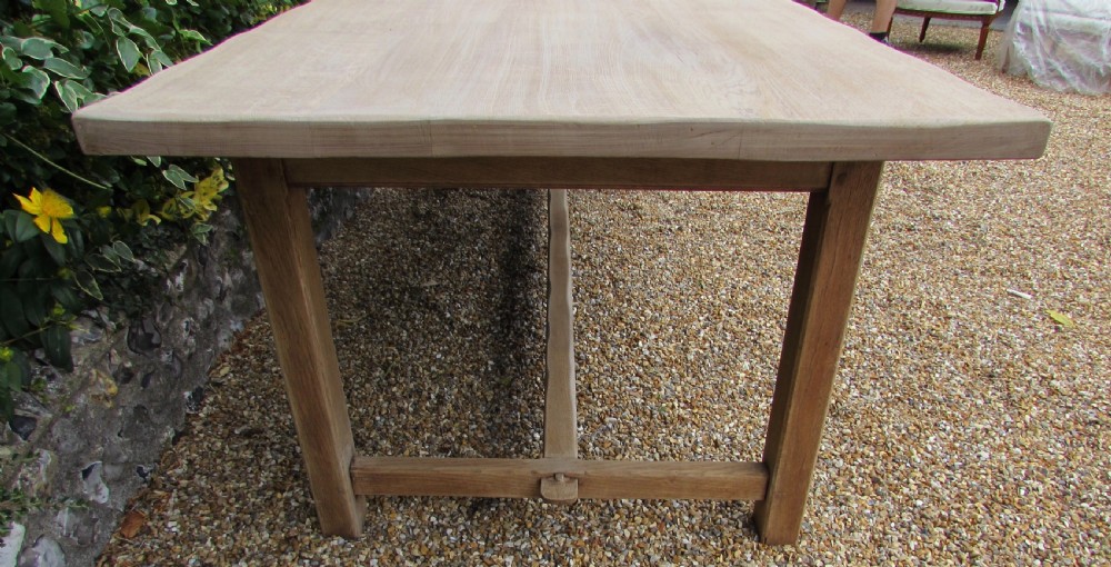 French Bleached Farmhouse Dining Table  View XXI