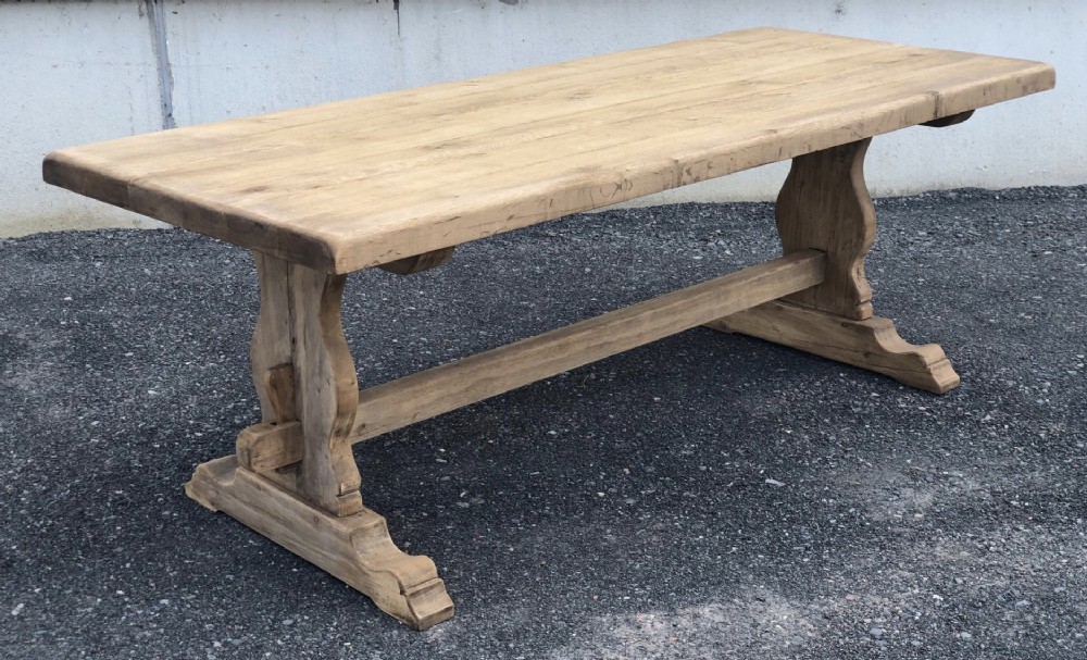 French Oak Farmhouse Kitchen Dining Table 