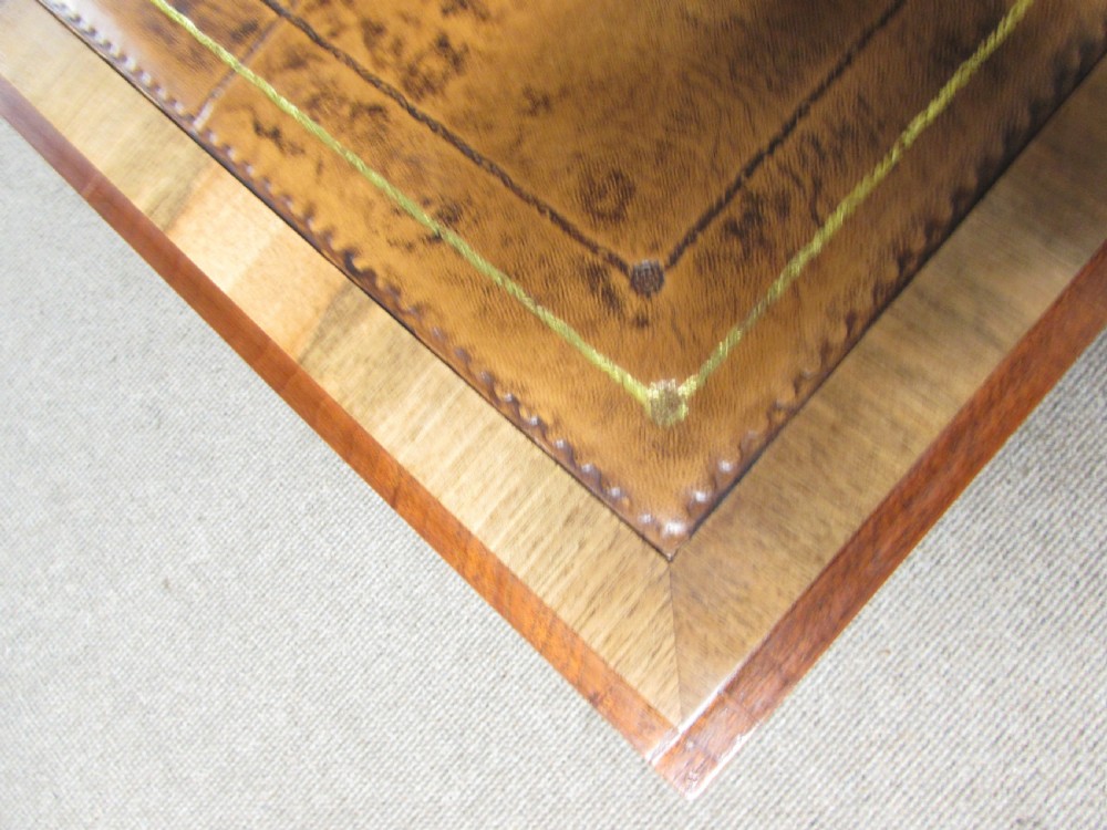 Queen Anne Burr Walnut Bureau View VII
