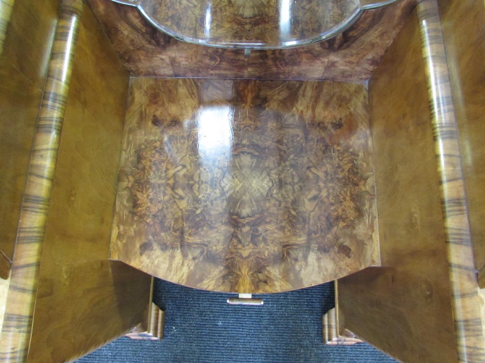 Art Deco Burr Walnut Dressing Table  View XI