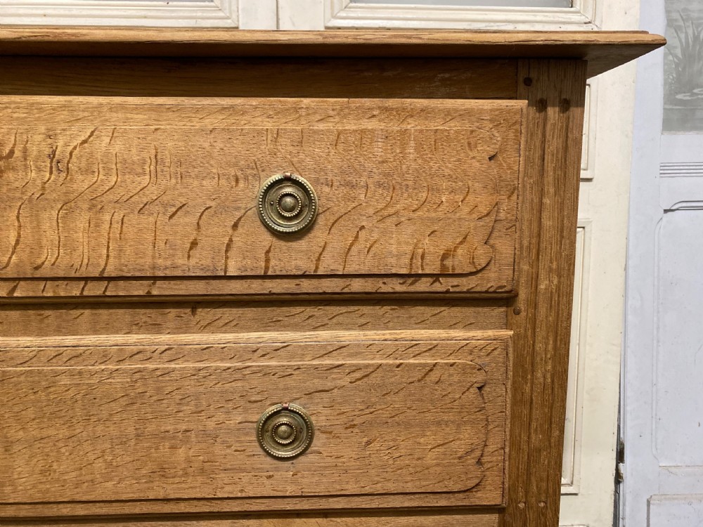 French Bleached Oak 19th Century Chest of Drawers View IV