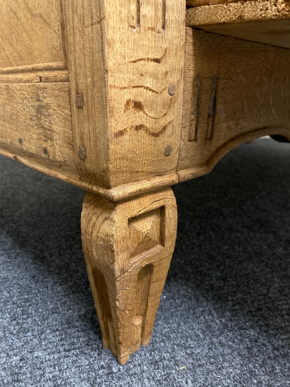 French Bleached Oak 19th Century Chest of Drawers View XII