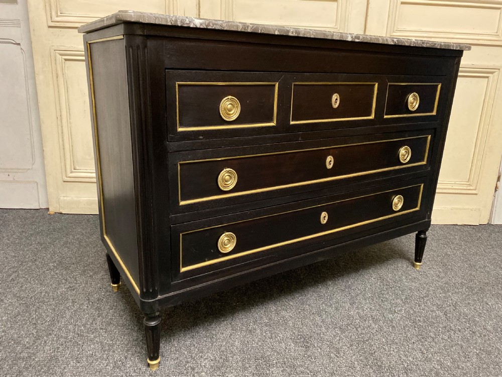 French Ebonised Directoire Chest of Drawers View II