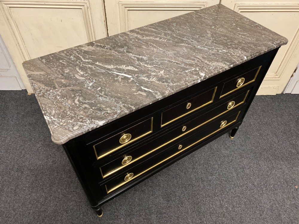 French Ebonised Directoire Chest of Drawers View III
