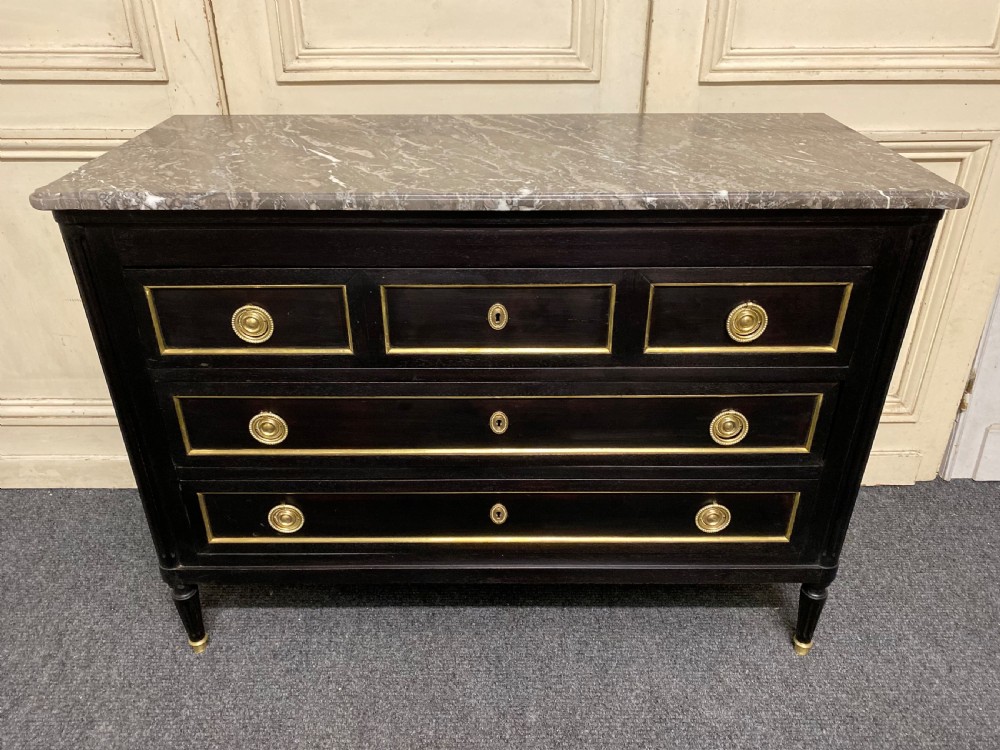 French Ebonised Directoire Chest of Drawers View IV