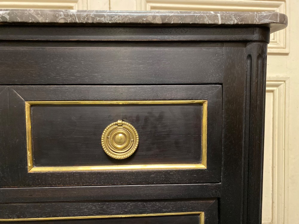 French Ebonised Directoire Chest of Drawers View VI