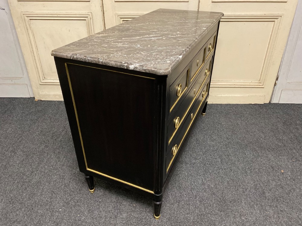 French Ebonised Directoire Chest of Drawers View XIII