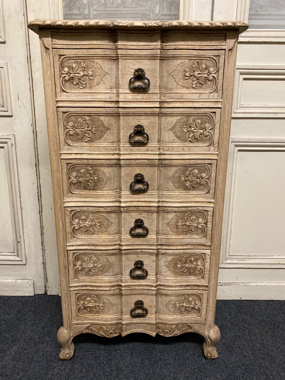 French Bleached Oak Chest of Drawers View IV