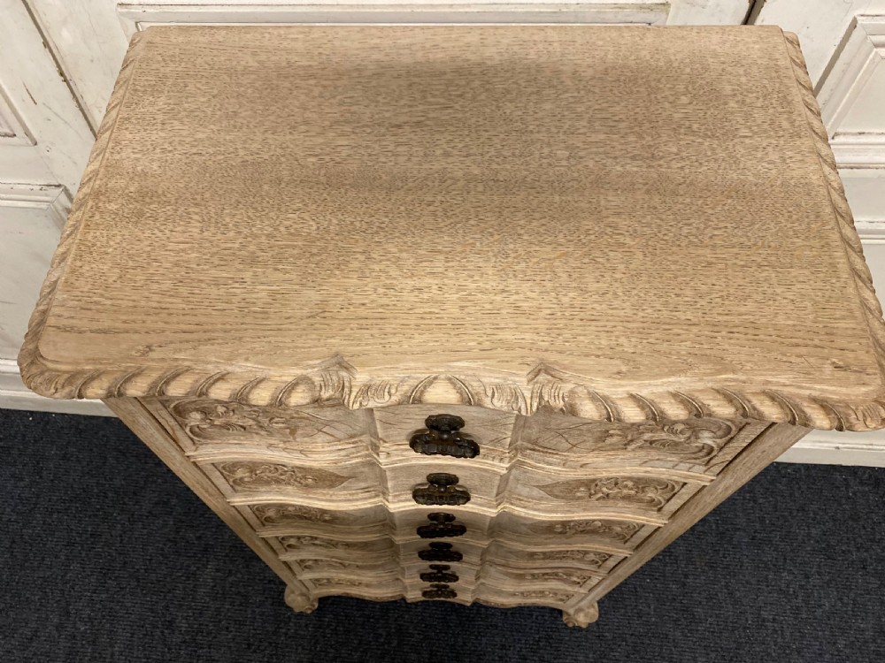 French Bleached Oak Chest of Drawers View VI