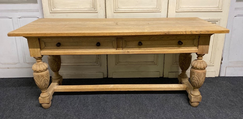 Long Bleached Oak Console Table View III