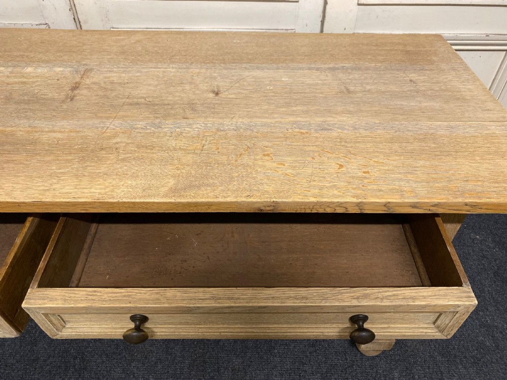 Long Bleached Oak Console Table View VII