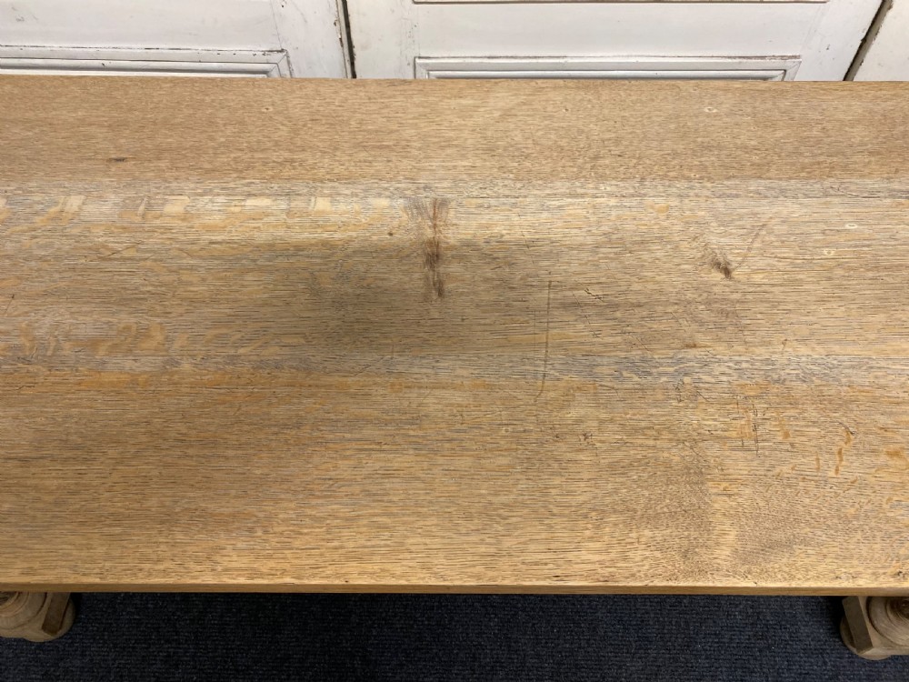 Long Bleached Oak Console Table View XI