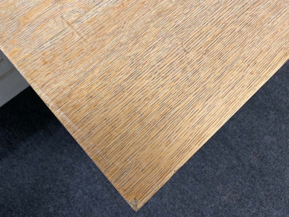 Long Bleached Oak Console Table View XIII
