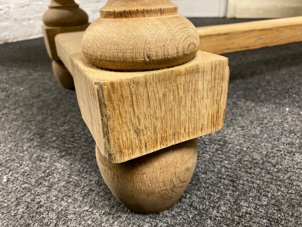 Long Bleached Oak Console Table View XIX