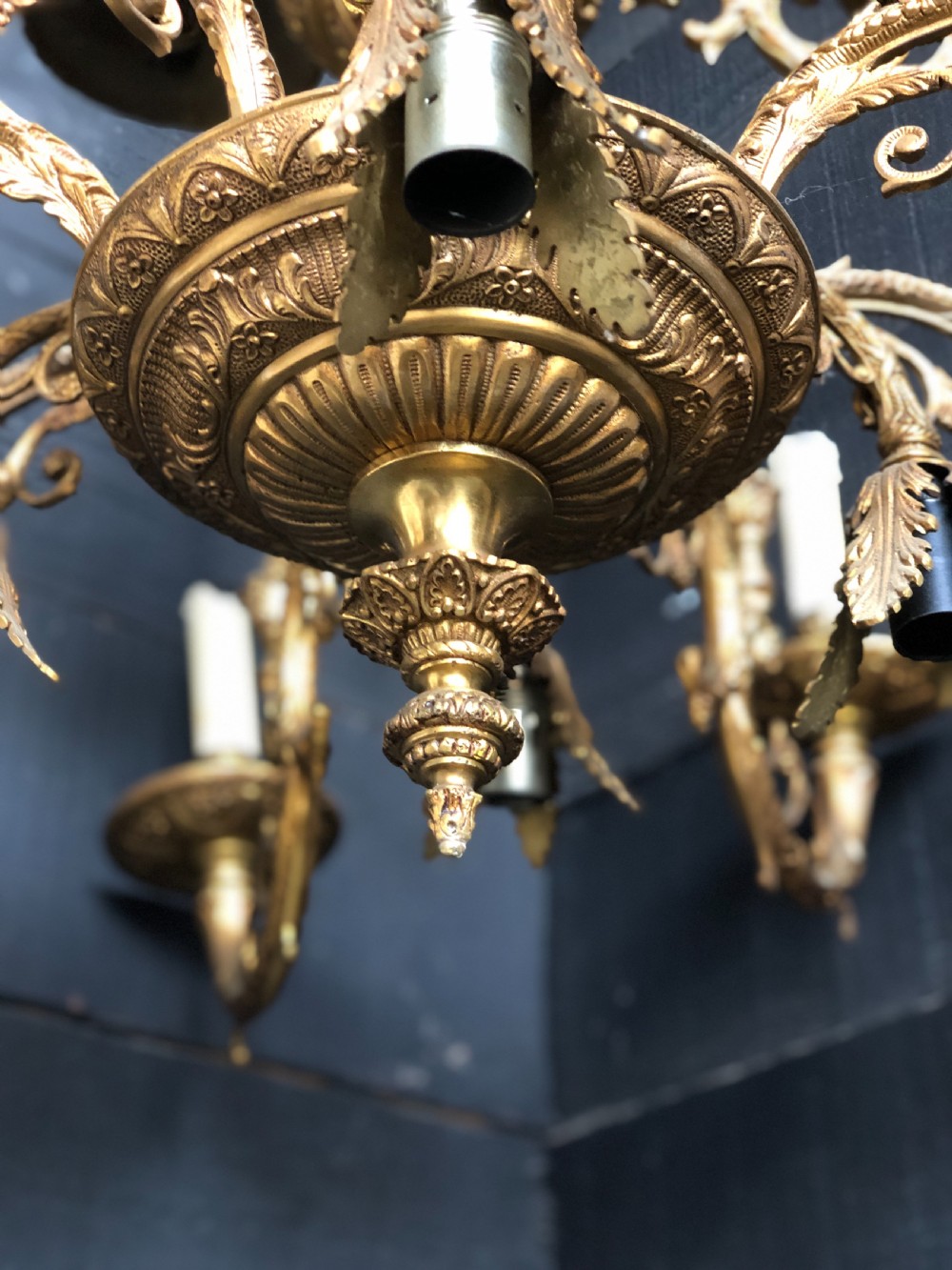 Large French Ormolu Chandelier  View III
