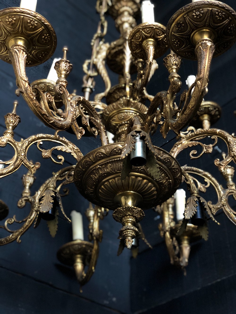 Large French Ormolu Chandelier  View IV