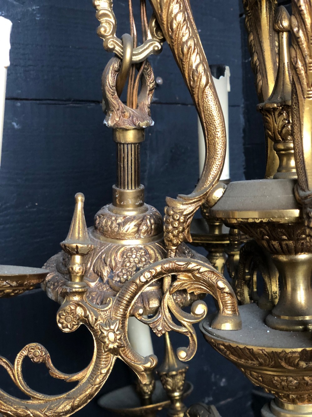 Large French Ormolu Chandelier  View VI