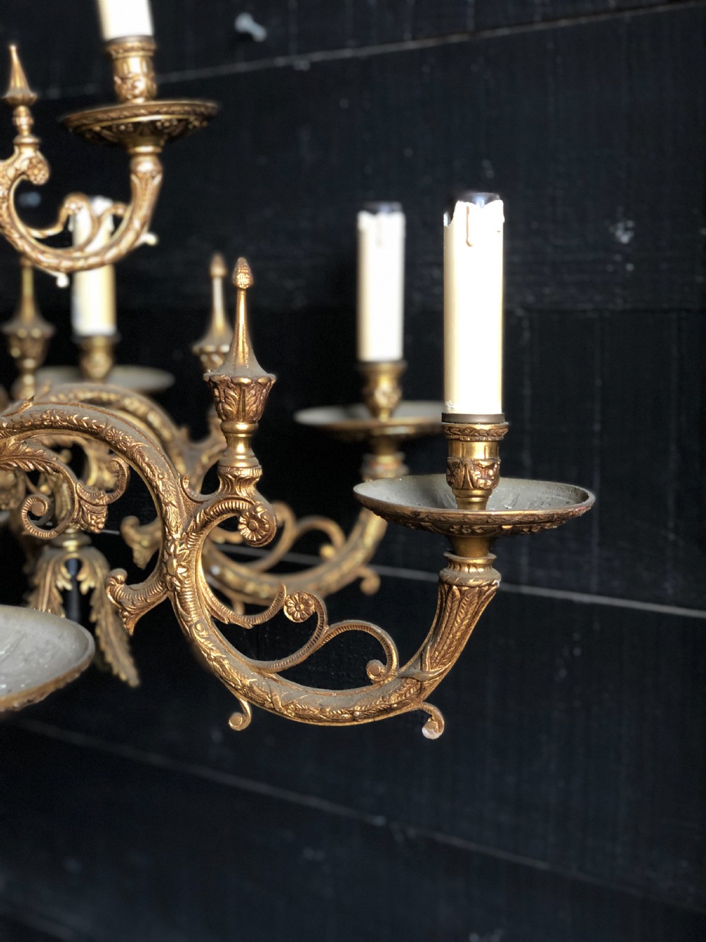 Large French Ormolu Chandelier  View XIII