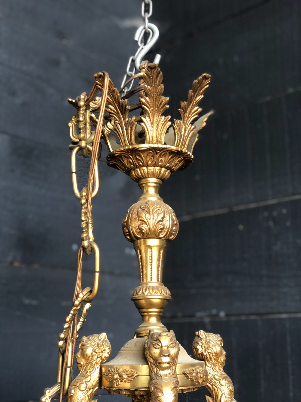 Large French Ormolu Chandelier  View XIV