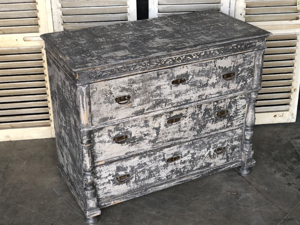 French Painted Chest of Drawers