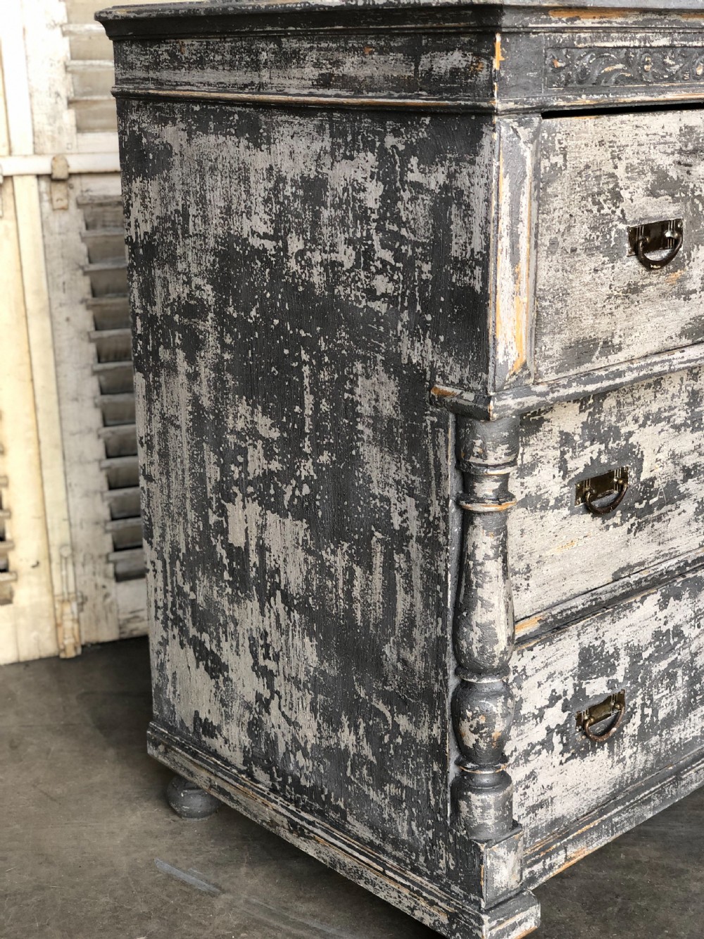 French Painted Chest of Drawers View III