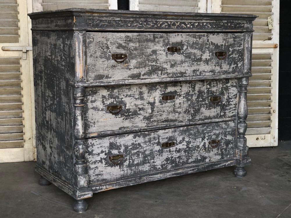 French Painted Chest of Drawers View XVI