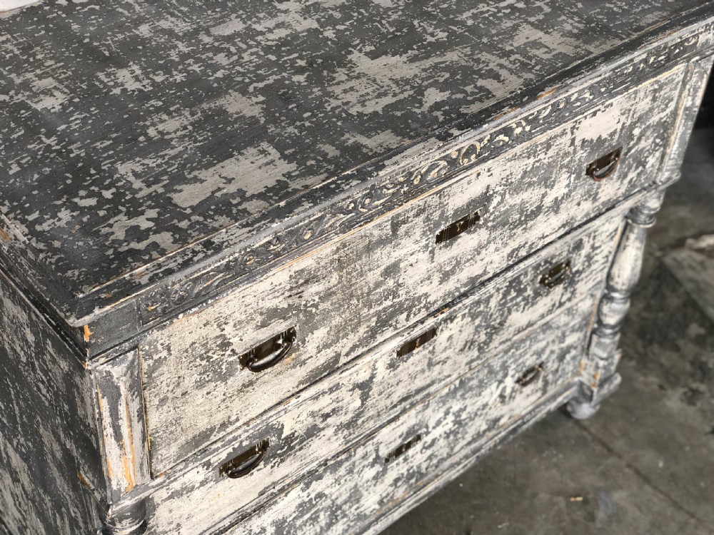 French Painted Chest of Drawers View XVIII