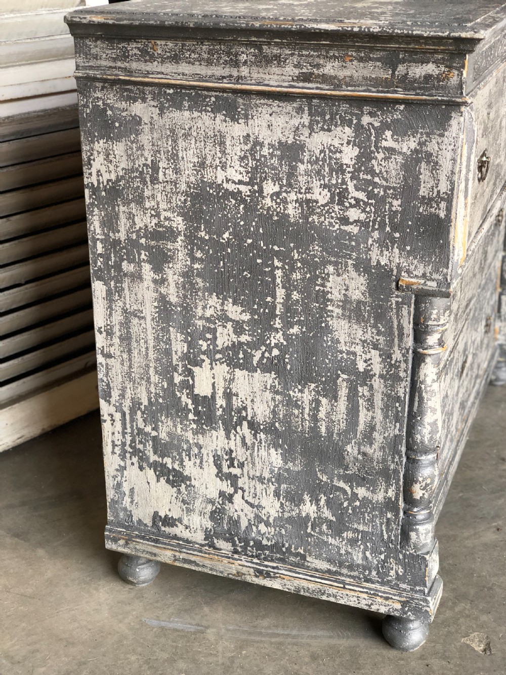 French Painted Chest of Drawers View XIX