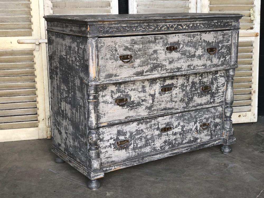 French Painted Chest of Drawers View XXII