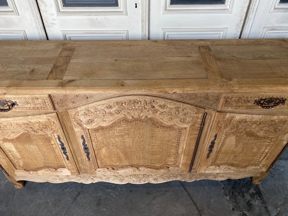 French Bleached Oak Buffet Sideboard  View II