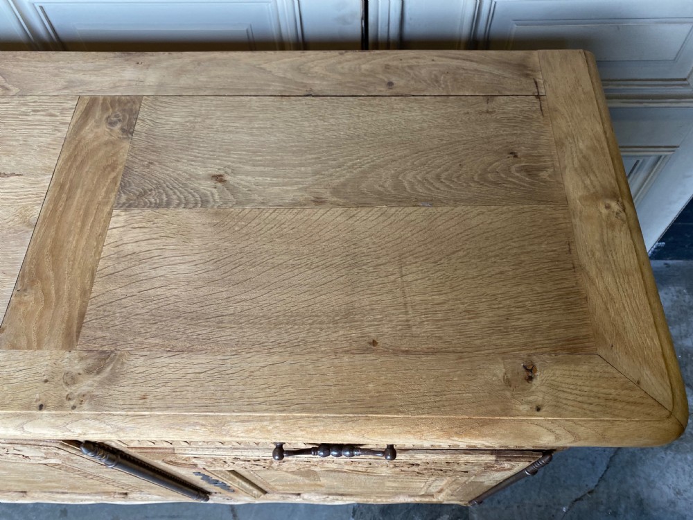 French Bleached Oak Buffet Sideboard  View VIII